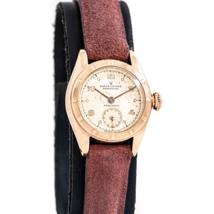 1948 Vintage Ladies Rolex Oyster Perpetual "Bubbleback" Ref. 4686 9k Rose Gold Capped Watch (# 15239)