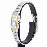 1980's Cartier Santos Carrée Ref. 2961 Two-Tone 18k Yellow Gold & Stainless Steel Watch (# 15249)