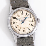 1950's Vintage Wittnauer Military Style Stainless Steel Watch (# 15251)