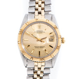 1968 Vintage Rolex Two Tone Thunderbird Datejust Reference 1625 14K Yellow Gold & Stainless Steel Watch (# 14423)