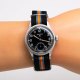 1970's Vintage Record Military Issue Stainless Steel Watch  (# 14479)