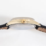 angle of the crown on the rolex oyster perpetual with the watch laying on its side