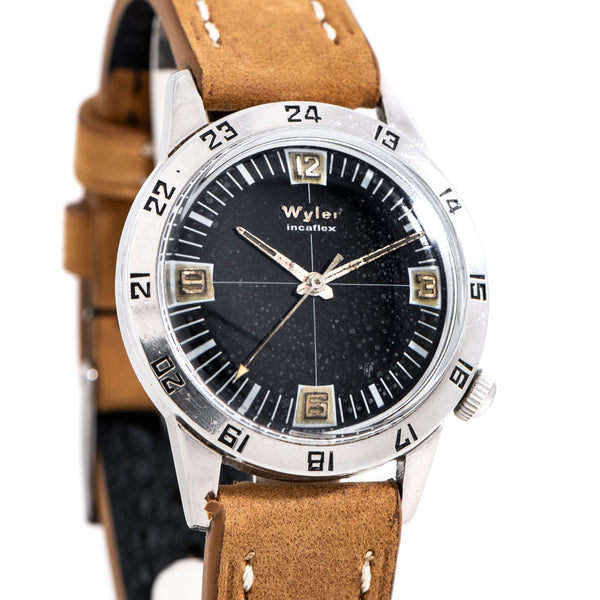 Wyler-Vetta Automatic Watch Incaflex Dynastar 1960's Wristwatch “The C –  SECOND HAND HOROLOGY