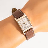 wrist shot of the longines, close up