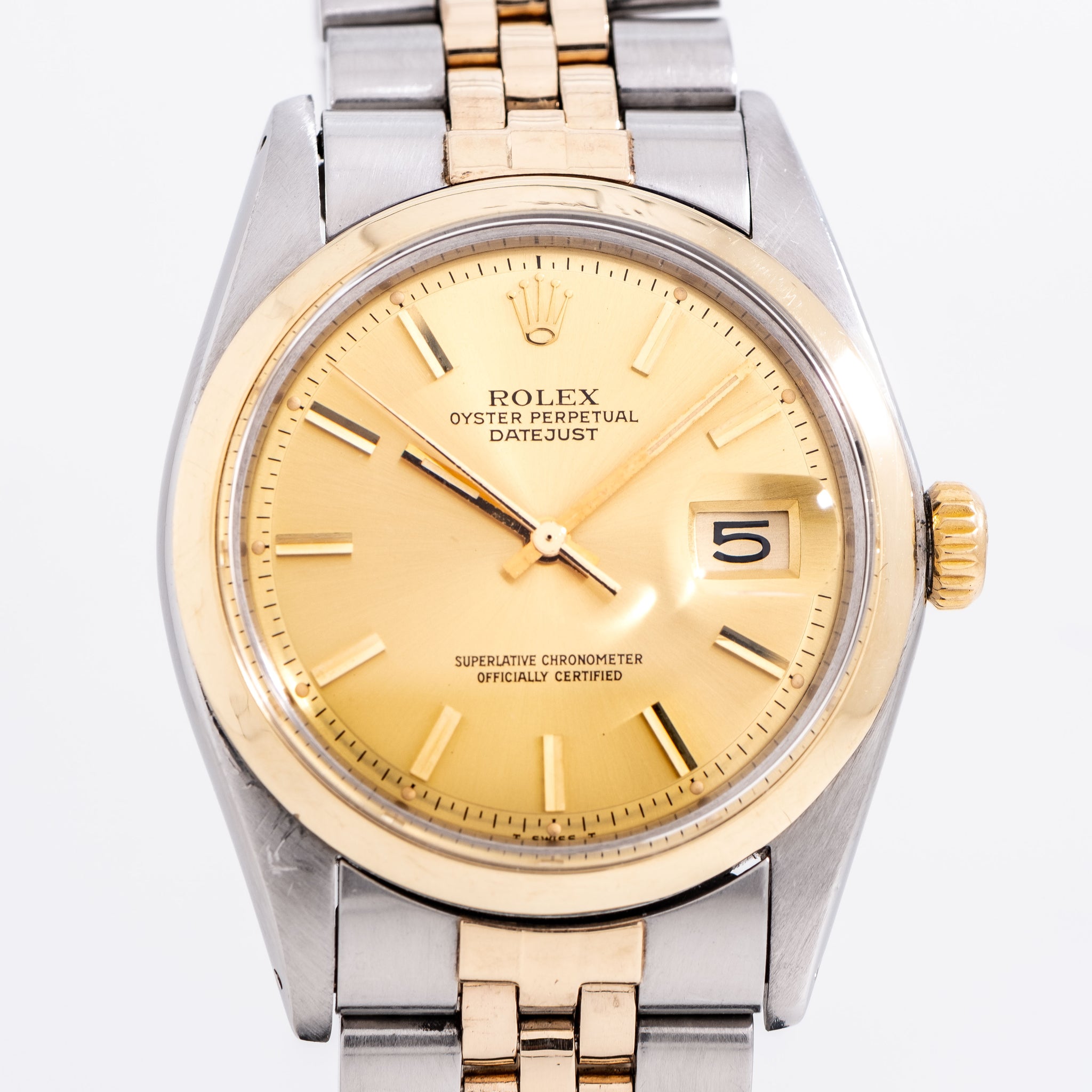 Rolex classic clearance two tone oyster