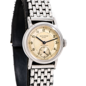 watch dial on the movado