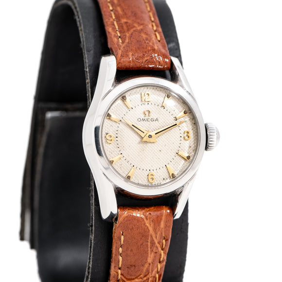 1952 Vintage Omega Ladies Reference 2668-3 Stainless Steel Watch (# 15381)
