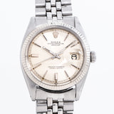 1962 Vintage Rolex Datejust SWISS ONLY Ref. 1601 in 14k White Gold & Stainless Steel (# 14545)