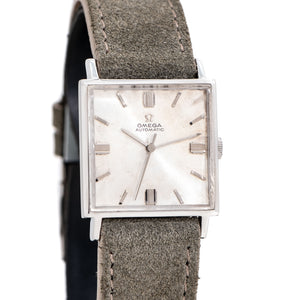 1965 Vintage Omega Automatic Square-Shape Ref. 161.014 Stainless Steel Watch (# 15374)
