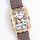 1925 Vintage Movado Chronometer 14k Solid Yellow Gold & 14k Solid White Gold Watch (# 14573)