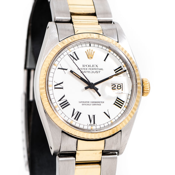 rolex buckley datejust watch dial shot
