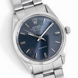 rolex air king blue dial watch