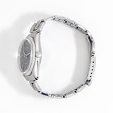 crown shot of the rolex air king blue dial