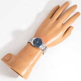 additional wrist shot of the rolex air king blue dial