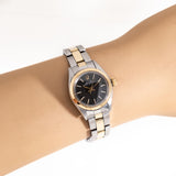 two tone rolex ladies watch wrist shot