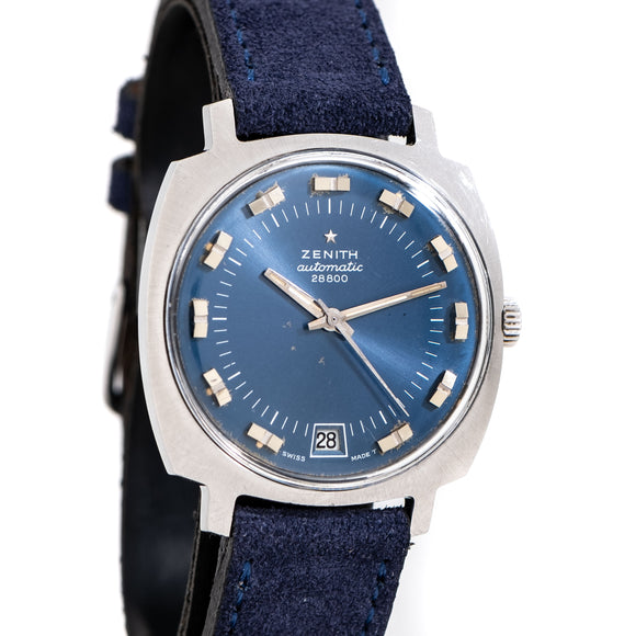 zenith blue dial watch