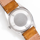 rolex oyster perpetual aged dial case back shot