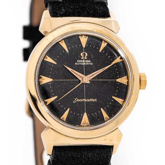 1956 Vintage Omega Seamaster Gilt Sector Dial Ref. 14363 3 SC in 18k Yellow Gold Capped Stainless Steel (# 14593)