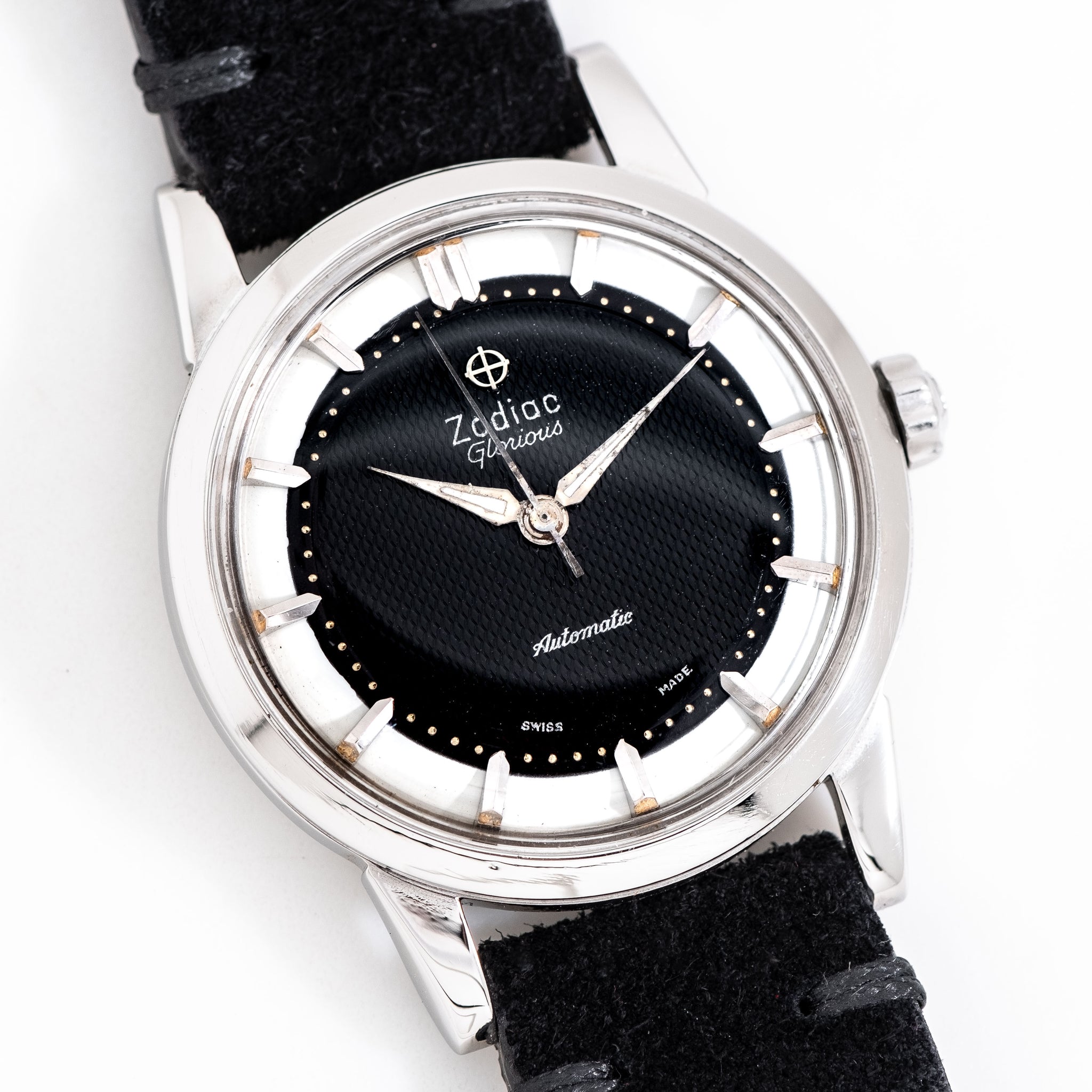 1950's Vintage Zodiac Glorious Ref. 688 Tuxedo Dial Stainless