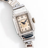 vintage hamilton ladies watch dial shot