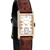 vintage hamilton rectangular seneca watch dial shot