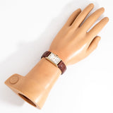 vintage hamilton rectangular seneca watch wrist shot, overview