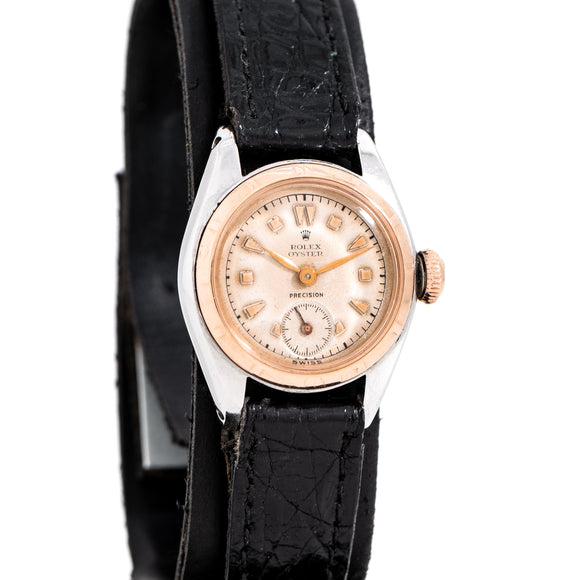 vintage rolex ladies watch two tone dial shot