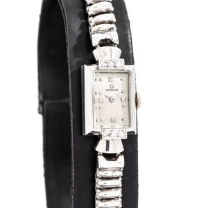 vintage omega ladies watch dial shot