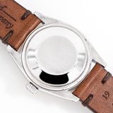 vintage rolex date automatic case back shot