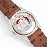 vintage rolex date automatic movement shot