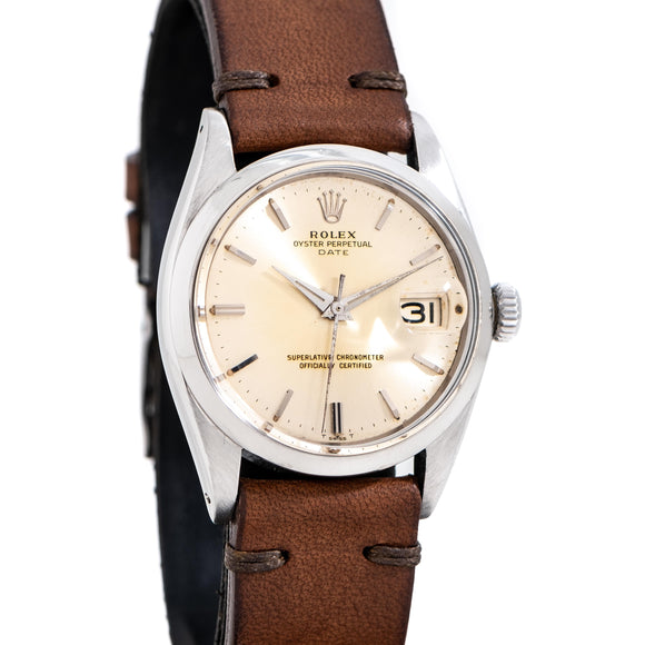 vintage rolex date automatic dial shot