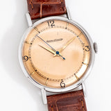 jaeger lecoultre patina watch dial shot, on its back
