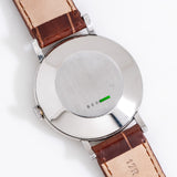 jaeger lecoultre patina watch case back shot 