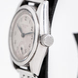 vintage rolex royal timepiece crown shot, on its side