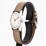 vintage rolex oyster dial shot, side view