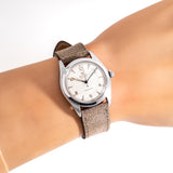 vintage rolex oyster wrist shot, close up