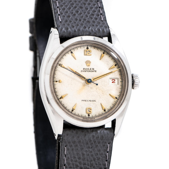 vintage rolex oysterdate red date dial shot