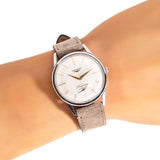 vintage longines flagship watch wrist shot, close up