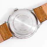 vintage omega black dial case back shot