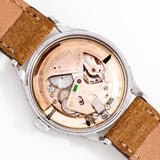 vintage omega black dial movement shot