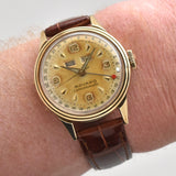 1950's Vintage Movado Calendomatic Ref. 46351 14k Yellow Gold Watch (# 14539)