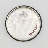 vintage universal geneve white shadow ww, interior case back with UG signatures