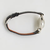 vintage vulcain oval shaped timepiece, side of the case