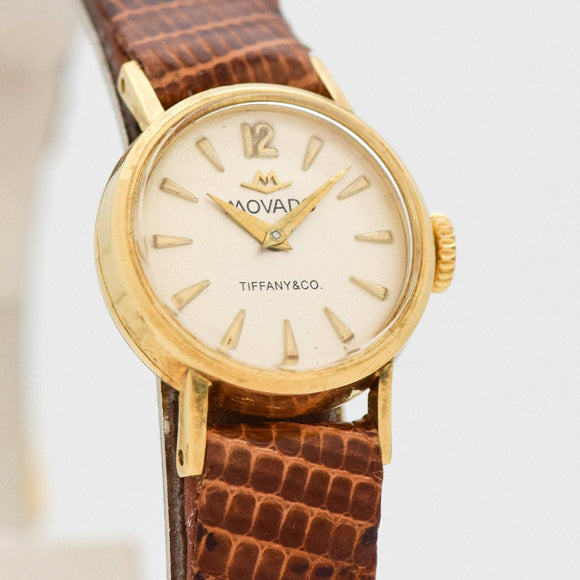 1960 Vintage Movado/Tiffany & Co. Ladies 18K Yellow Gold Watch (# 14471)