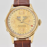 1950's Vintage Movado Calendomatic Ref. 46351 14k Yellow Gold Watch (# 14539)