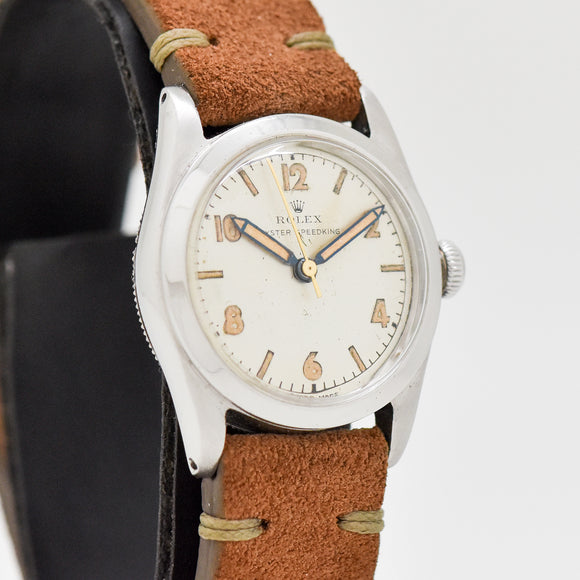 1945 Vintage Rolex Speedking Reference 4220 Stainless Steel Watch (# 15367)