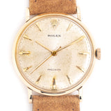 1950's Vintage Rolex Precision Ref. 9659 Solid 18k Yellow Gold Watch (# 13990)