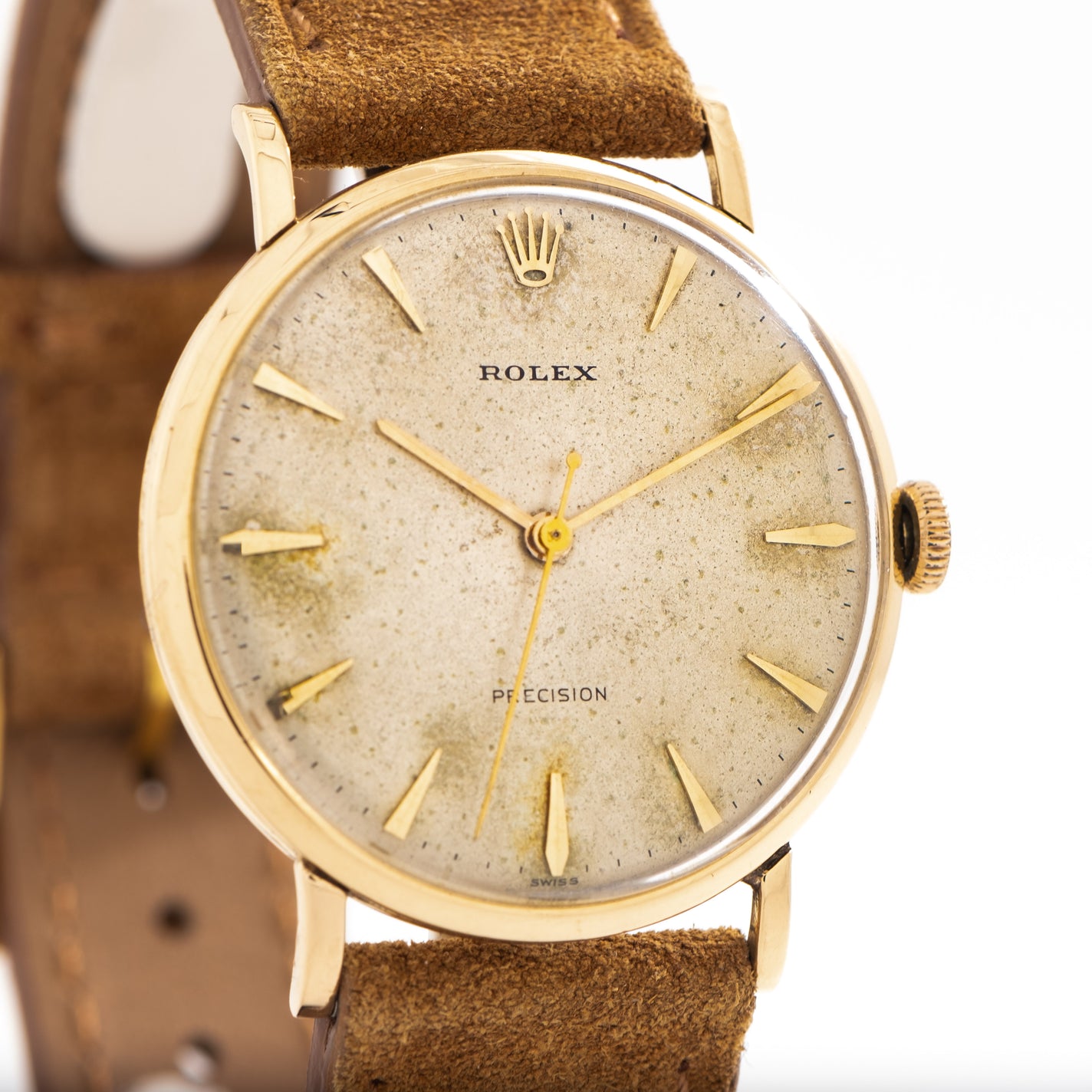 1950's Vintage Rolex Precision Ref. 9659 Solid Yellow Gold Watch ( – Second Time Around Watch
