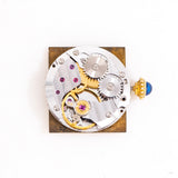 1990's Vintage Cartier Must De Tri-Color Ladies Sized 18k Yellow Gold Plated Sterling Silver (# 13993)