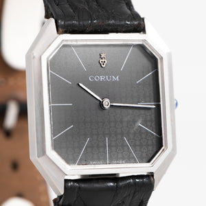 1970's - 1980's Vintage Corum  Ref. 57334 Stainless Steel Watch (# 14012)
